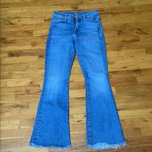 MOTHER Flare Jeans in Classic Blue